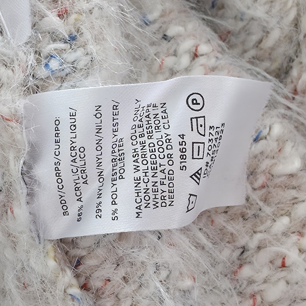 Lou & Grey Soft Speckled Eyelash Knit Sweater - Cozycore Neutral Cream Small - Picture 9 of 9